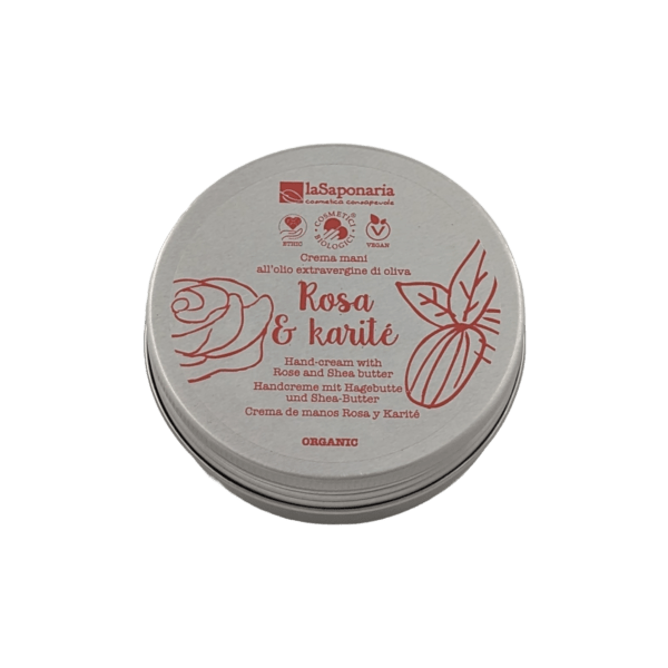 crema mani rosa karité